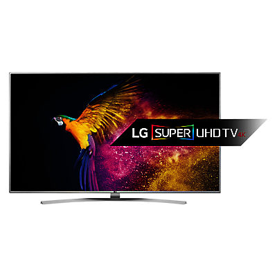LG 55UH770 LED HDR Super 4K Ultra HD Smart TV, 55 With Freeview HD/freesat HD, Harman Kardon Sound & Bright Metal Design